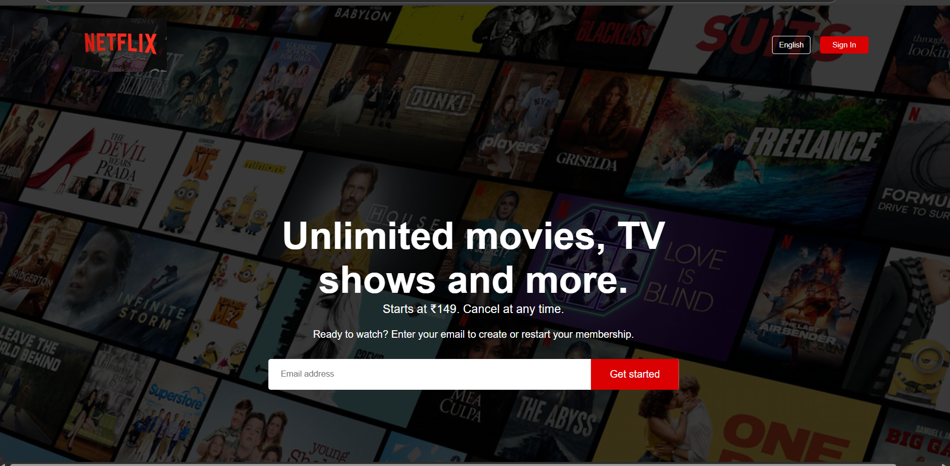 Netflix Website